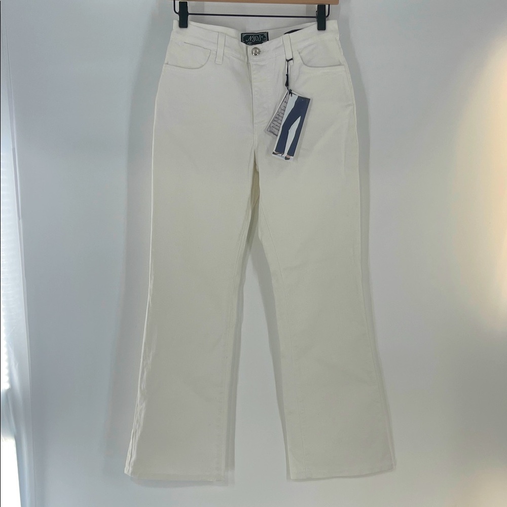 NYDJ Premium Denim White Trouser Pants Size 9 NWT